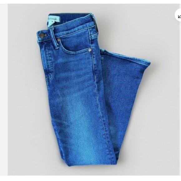 Madewell Women's Cali Demi-Boot Jeans Light Stretch Medium Wash Size 26 - Picture 2 of 13
